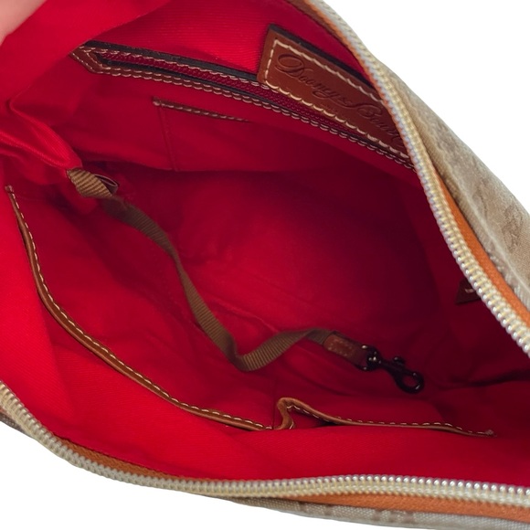 Dooney & Bourke Tan Hobo Bag with Brown Accents - Picture 11 of 15